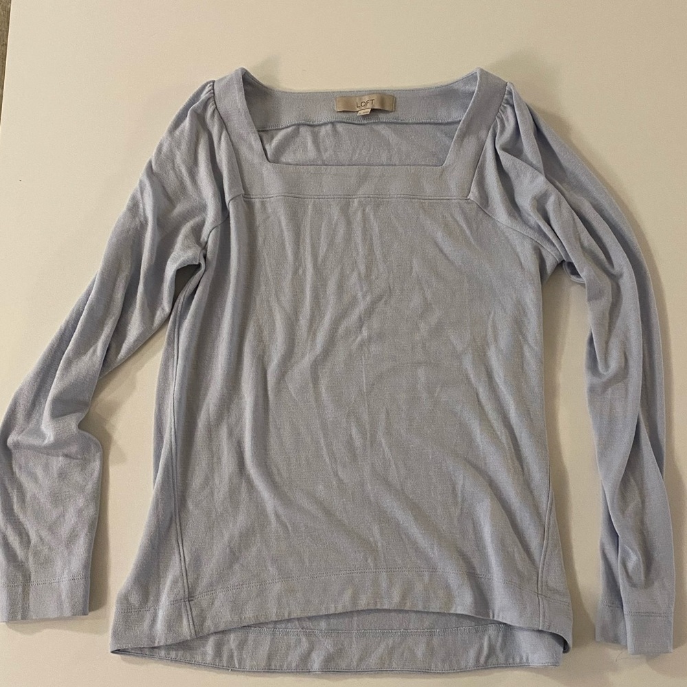LOFT SQUARE NECKLINE LONGSLEEVE